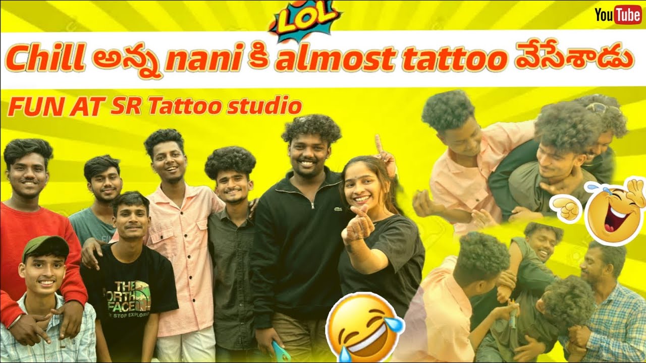 SR Tattoo studio ki vlog kosam velthe tattoo veyadaniki try chesaru | VLOG 5 |