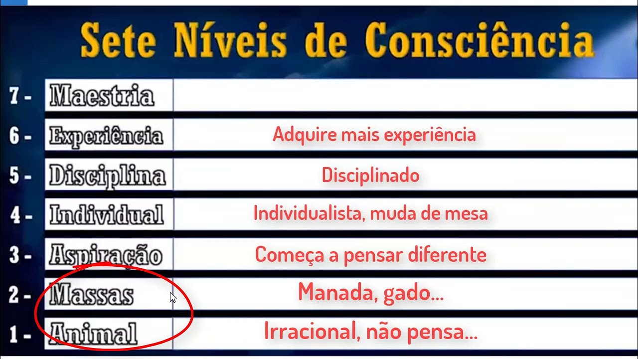 7 N&iacute;veis de Consci&ecirc;ncia - M&eacute;todo CEP - Protheus do ZERO a Ninja
