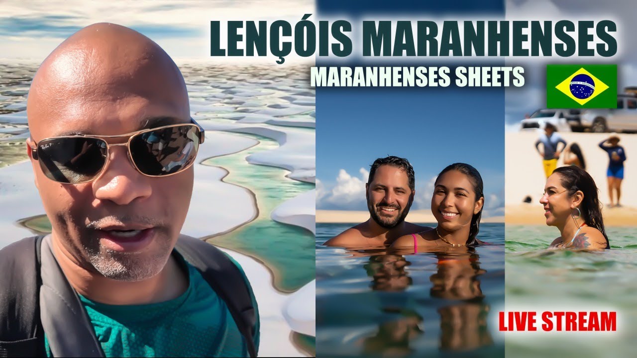 Lençóis Maranhenses - Tourist Destination in North East Brazil (LIVE)