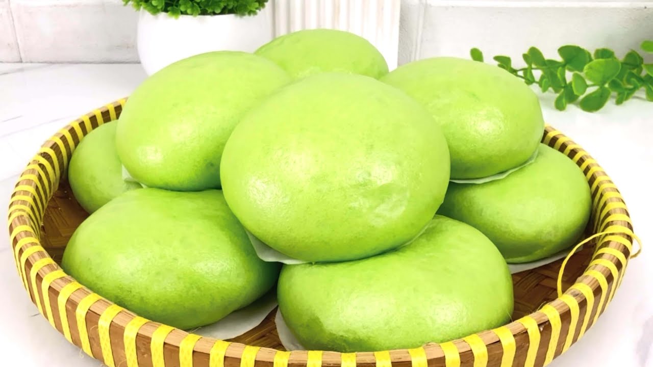 PAKAI CARA INI DIJAMIN MULUS NO KERIPUT‼️ BAKPAO PANDAN ISI COKLAT TANPA MIXER HASILNYA LEMBUT BGT