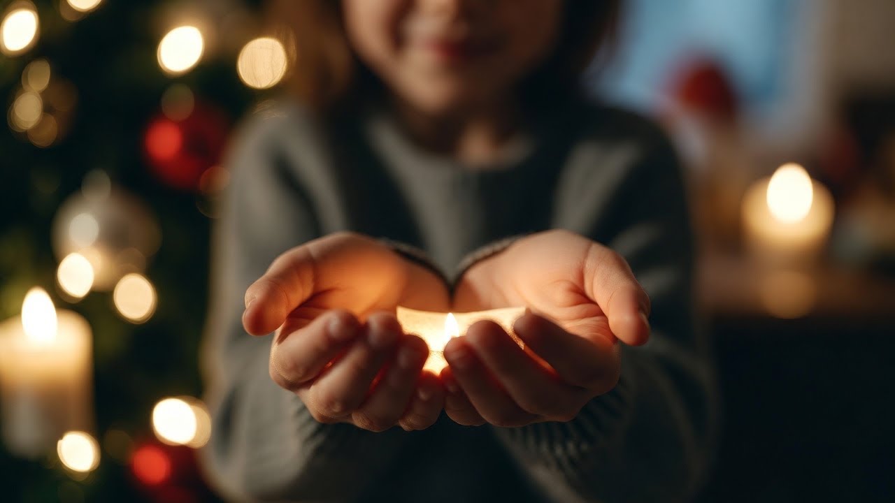 An adult holding a wish like a child at Christmas (Piano Solo)