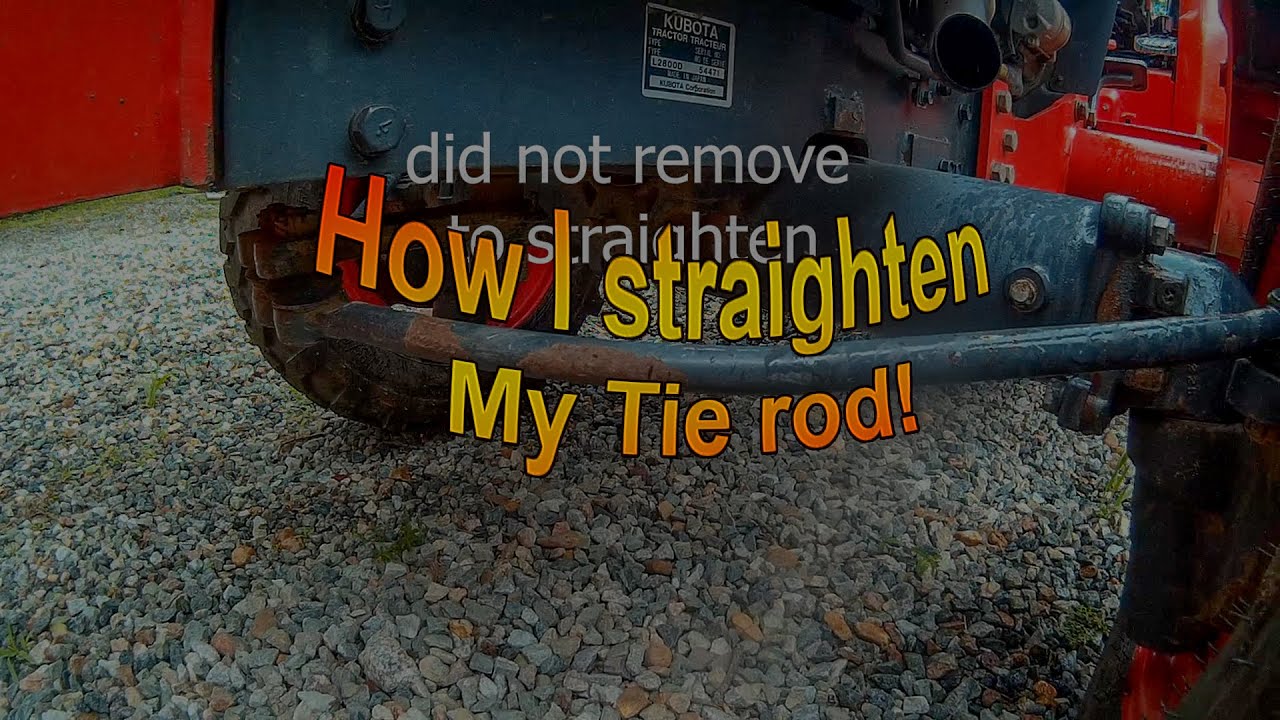 How I Straighten my Bent Tie Rod