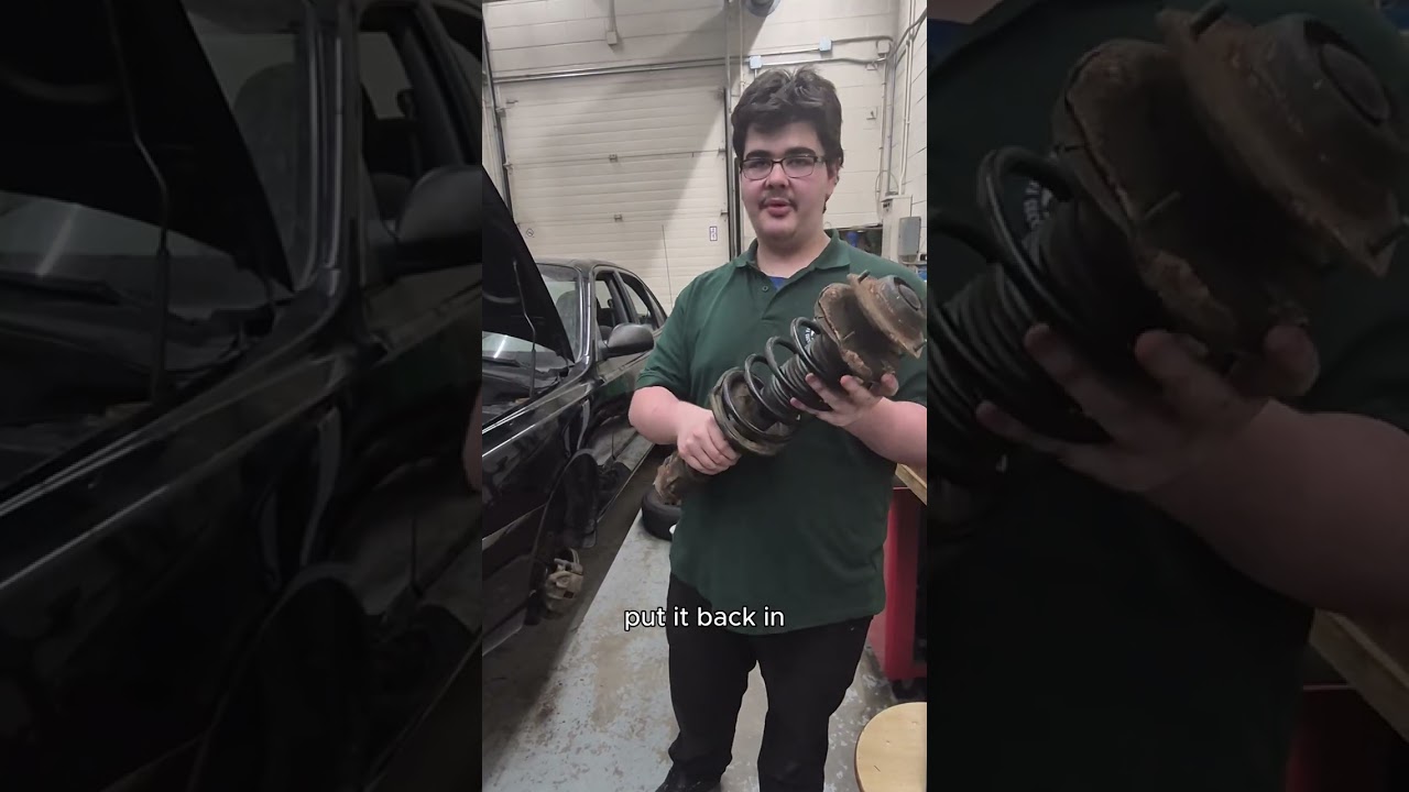 How to Remove and Replace a MacPherson Strut on a 2002 Hyundai Accent GL!