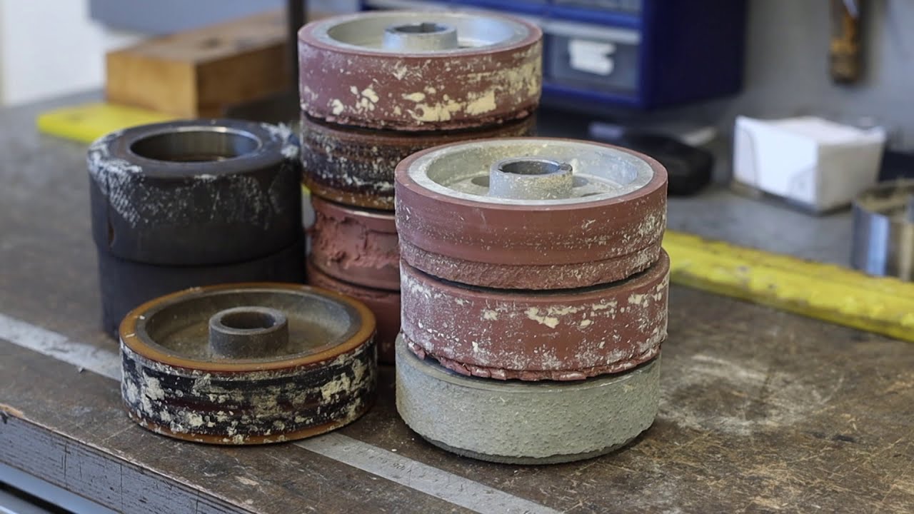 How to repair damaged rubber rollers (sent by customer)