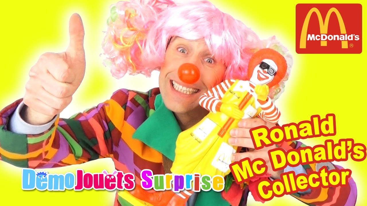 Ronald Mc Donald set 4 Jouets happy Meal Mc Donald's 2000 - Démo Jouets Surprise
