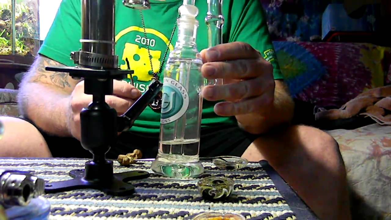 oil hits from da unbroken glass circ bub.