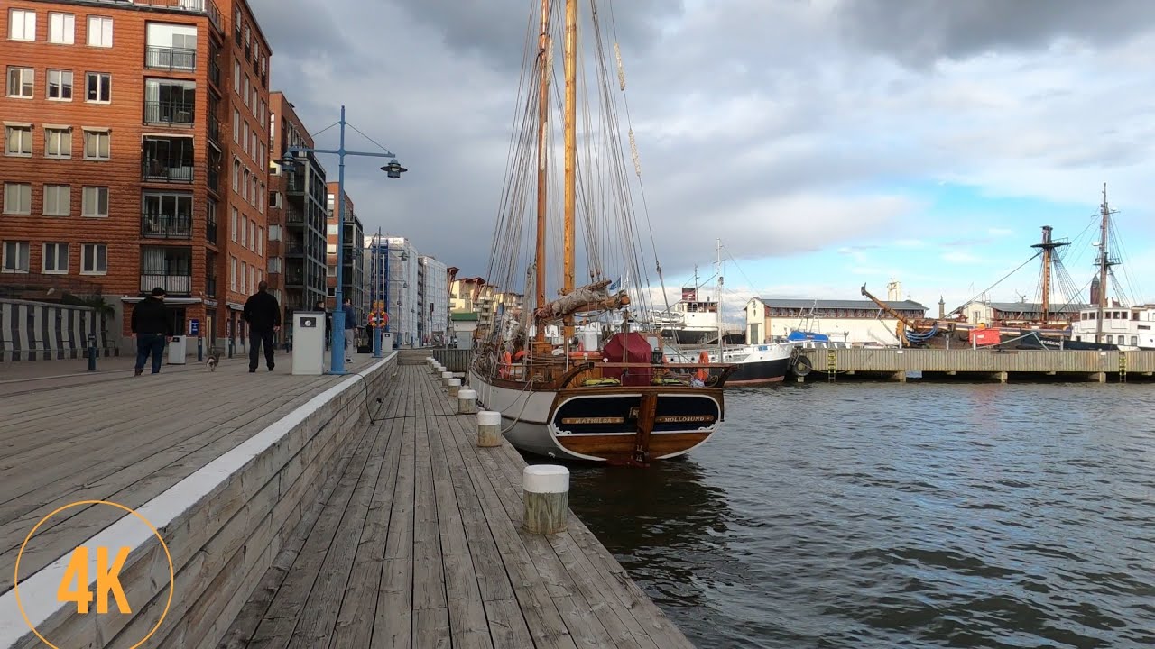 VIRTUAL WALK IN GOTHENBURG, SWEDEN: BEAUTIFUL AREA AROUND ERIKSBERG (ERIKS MOUNTAIN), 4K