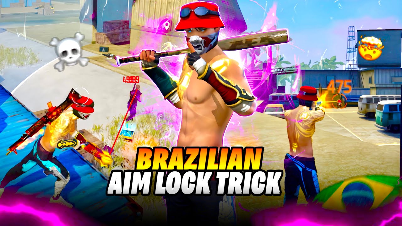 BRAZILIAN AIM LOCK 🔐 SECRET TRICK 😈 | FREE FIRE AUTO HEADSHOT METHOD LIKE PRO PLAYERS 🔥