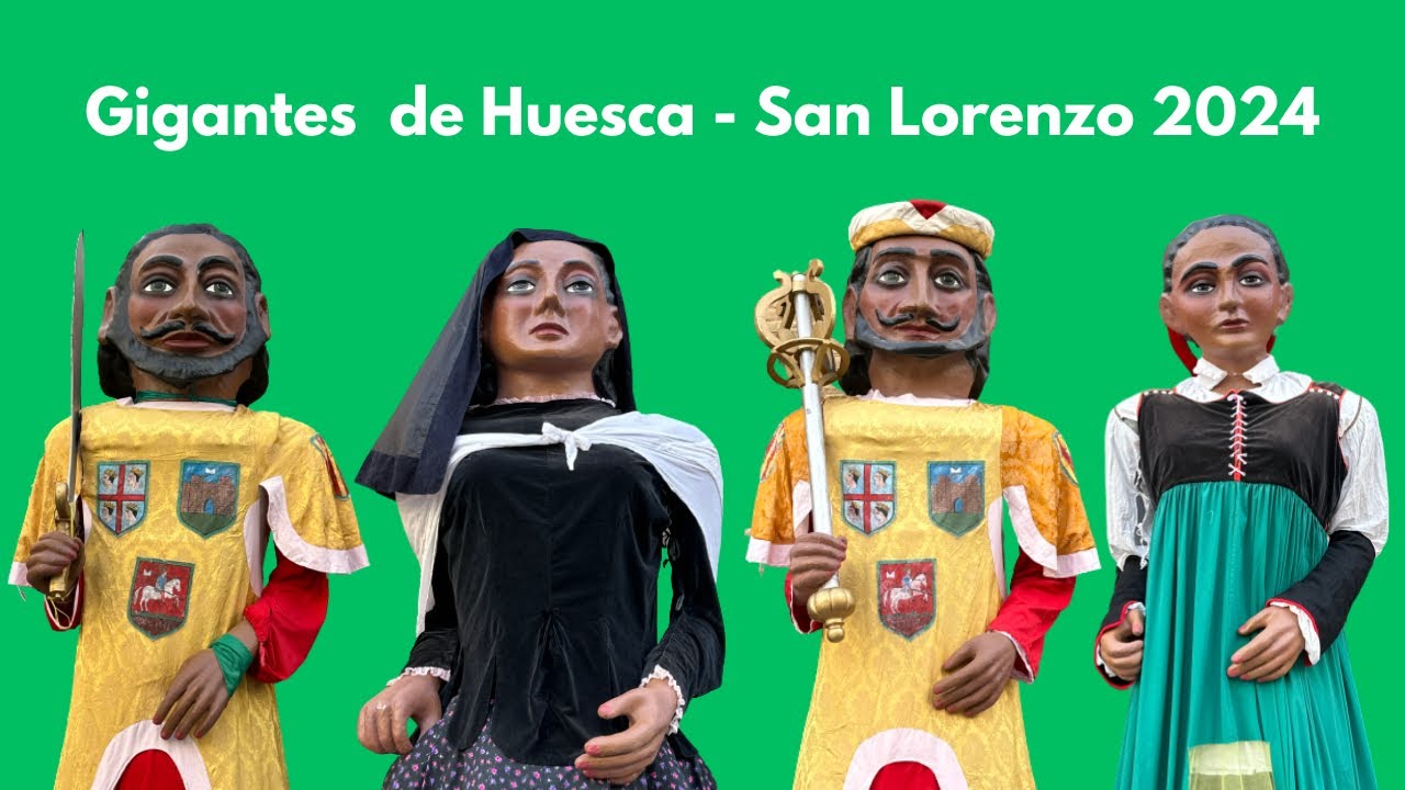 Gigantes, cabezudos y caballitos de Huesca - Fiestas de San Lorenzo 2024
