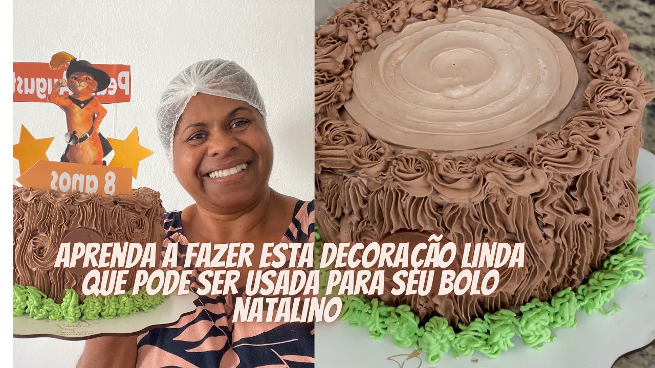 Aula de hoje uma decoração de troco de árvore  decoração simples para fazer no Natal