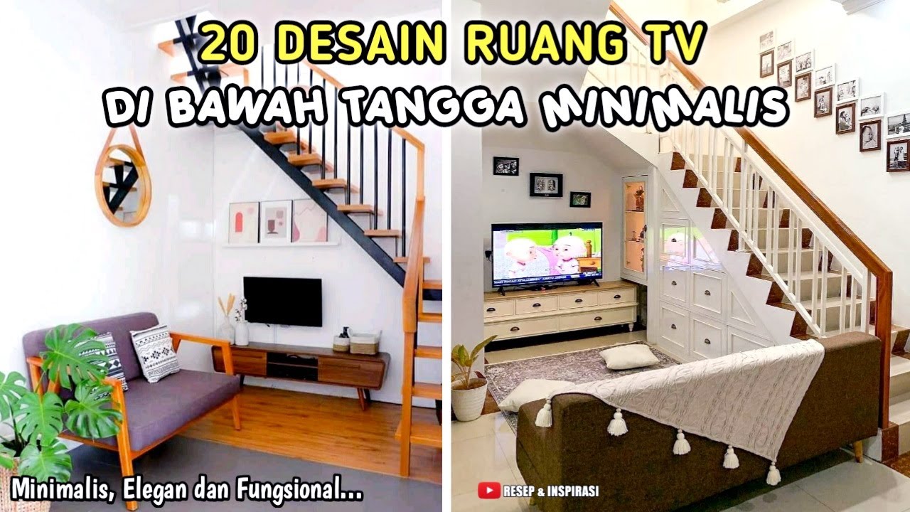 20 DESAIN RUANG TV DI BAWAH TANGGA MINIMALIS | LINK PEMBELIAN PRODUK ADA DI DESKRIPSI