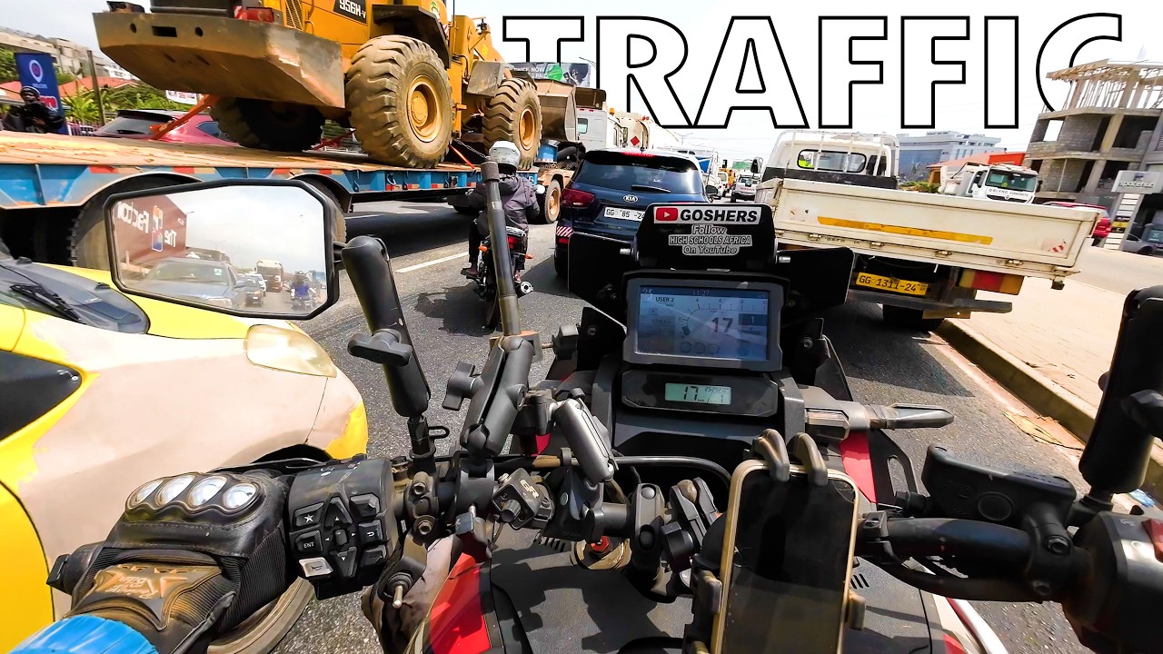 Accra streets don’t rush you, they train you. #AccraLife #GhanaTraffic #StreetStories #OnTheRoad
