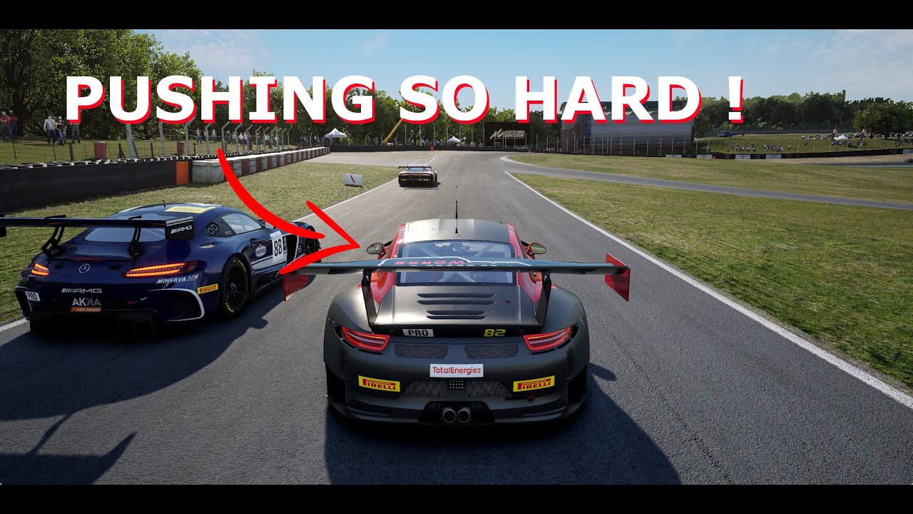 🚦 Race Excitement! 🚗💨 Thrill of Brands Hatch! #SimRacing #GamingDebut -Assetto Corsa Competizione