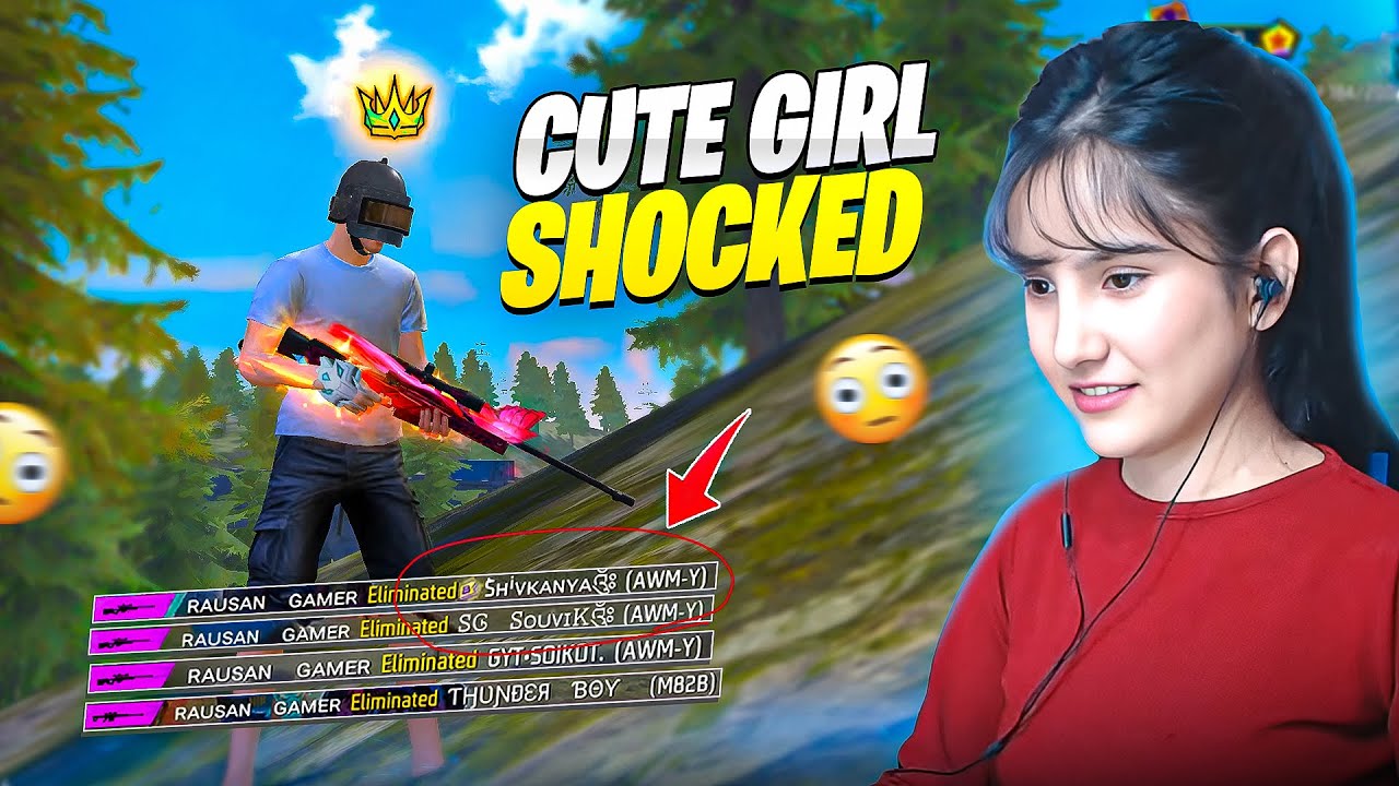 Cute girl called me H@cker on live😰| Destroying free fire girl squad@SHIVKANYA GAMING | Raushan Gamer