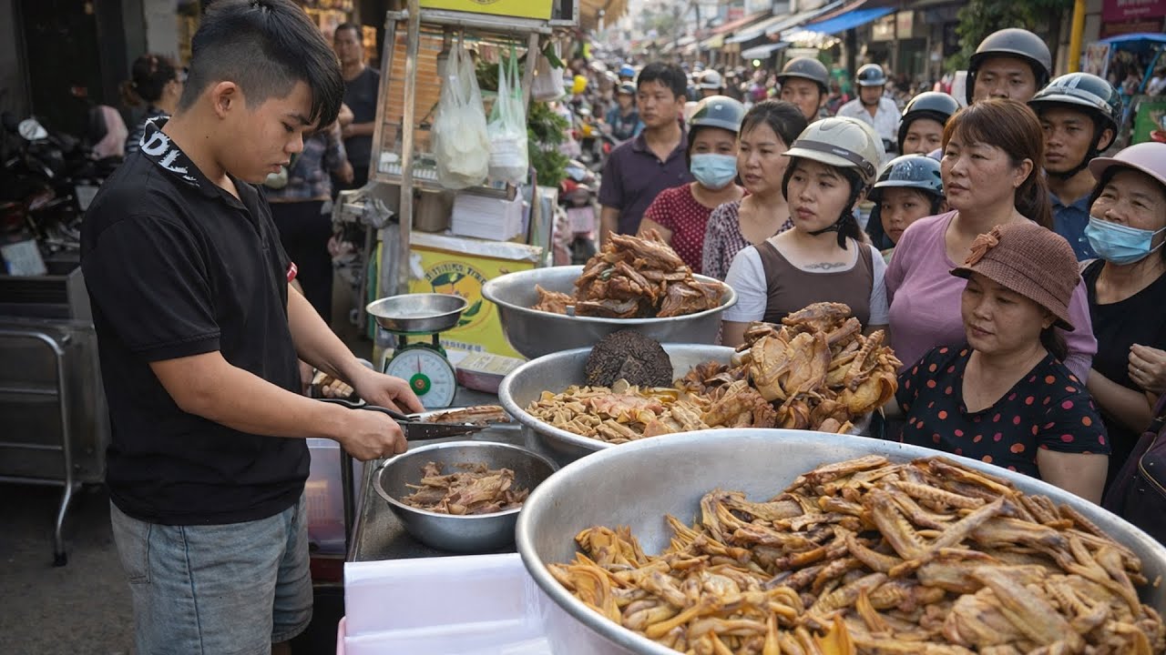 Nể phục thanh niên mỗi ngày bán hết hơn 200kg phá lấu vịt ở vỉa hè Sài Gòn