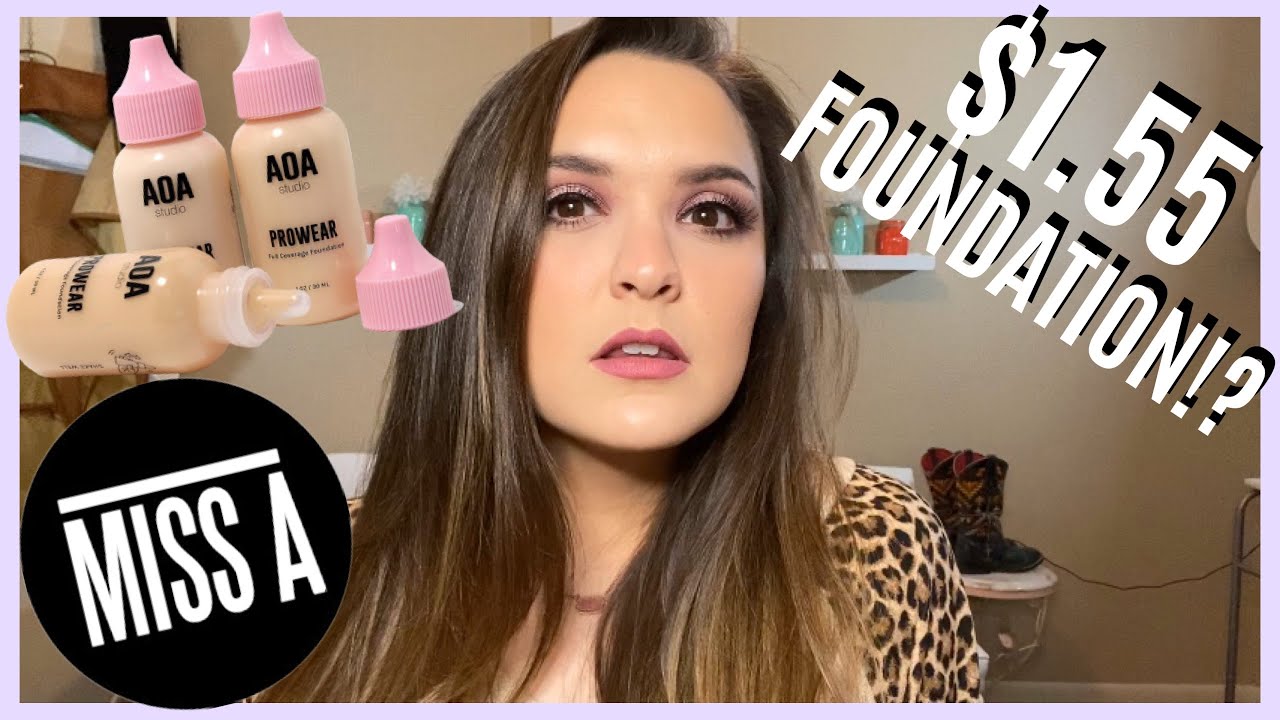 Shop Miss A $1.55 Foundation Review! AOA Studio Prowear Matte Foundation