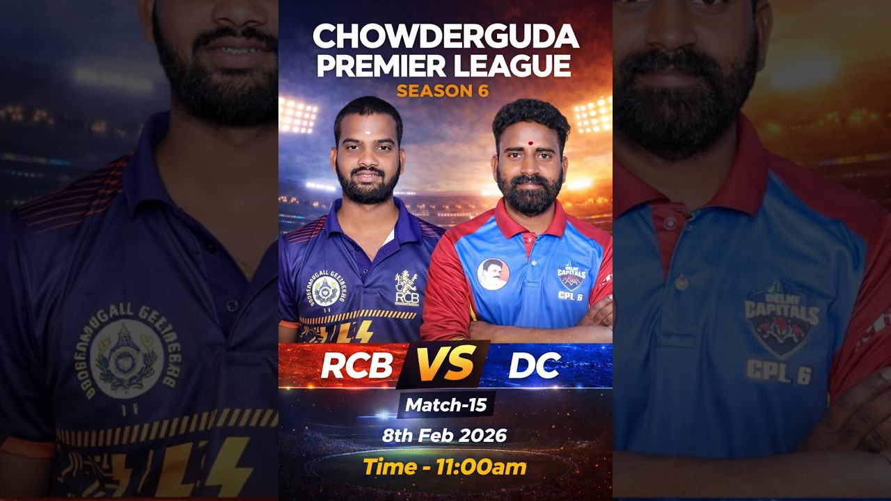 CPL-6 //DC VS RCB//