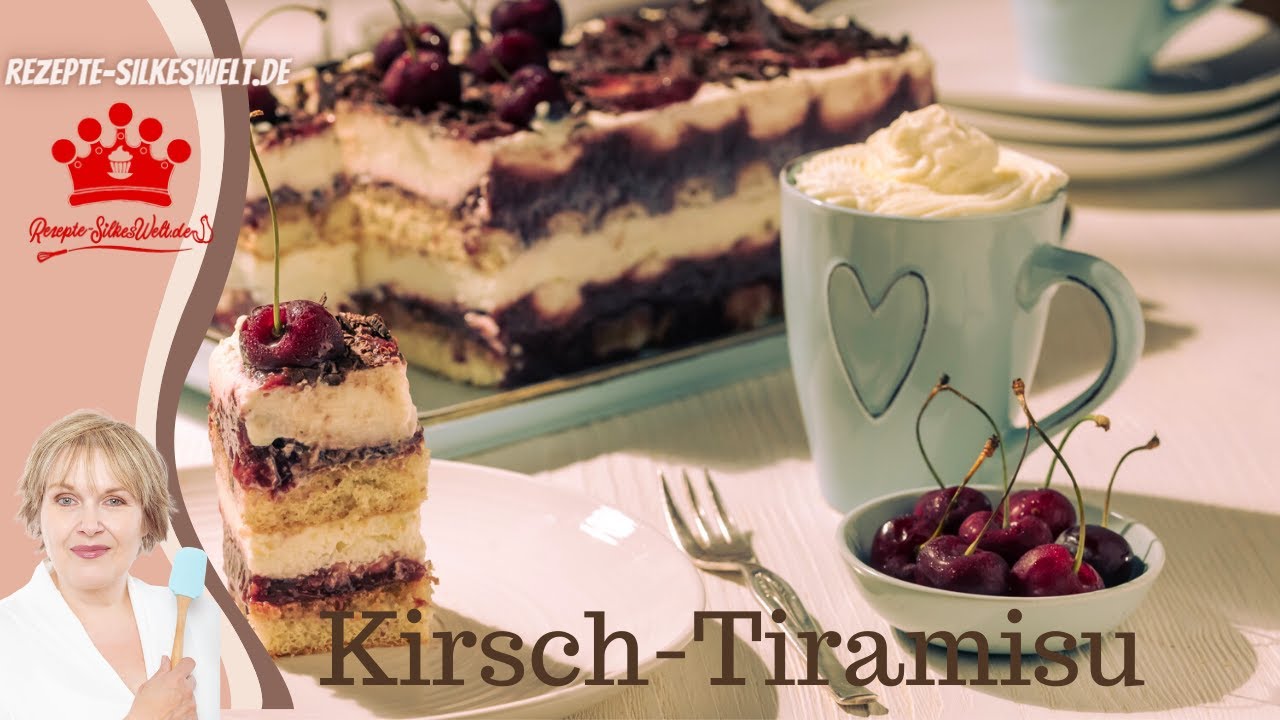 Das kannst auch Du! 😊😉Kirsch-Tiramisu ohne Ei 😉😊 Mein Rezept für Dich!💖 #Silkeswelt