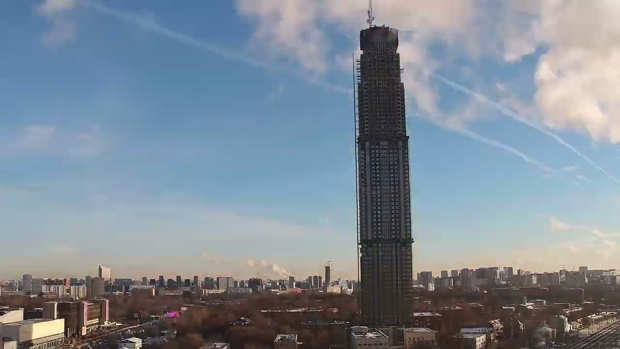 Five Towers — небоскрёб на Ленинском (timelapse)