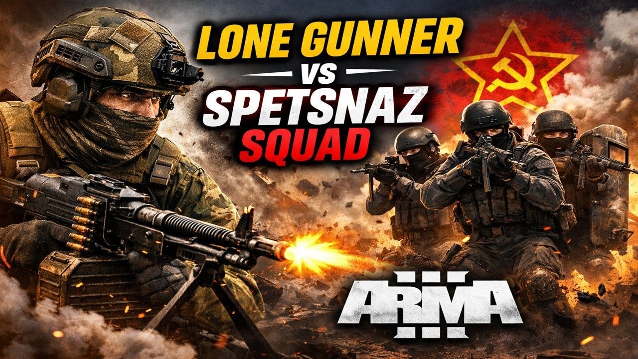 One Machine Gunner vs Entire Spetsnaz Squad | Arma 3 Combat