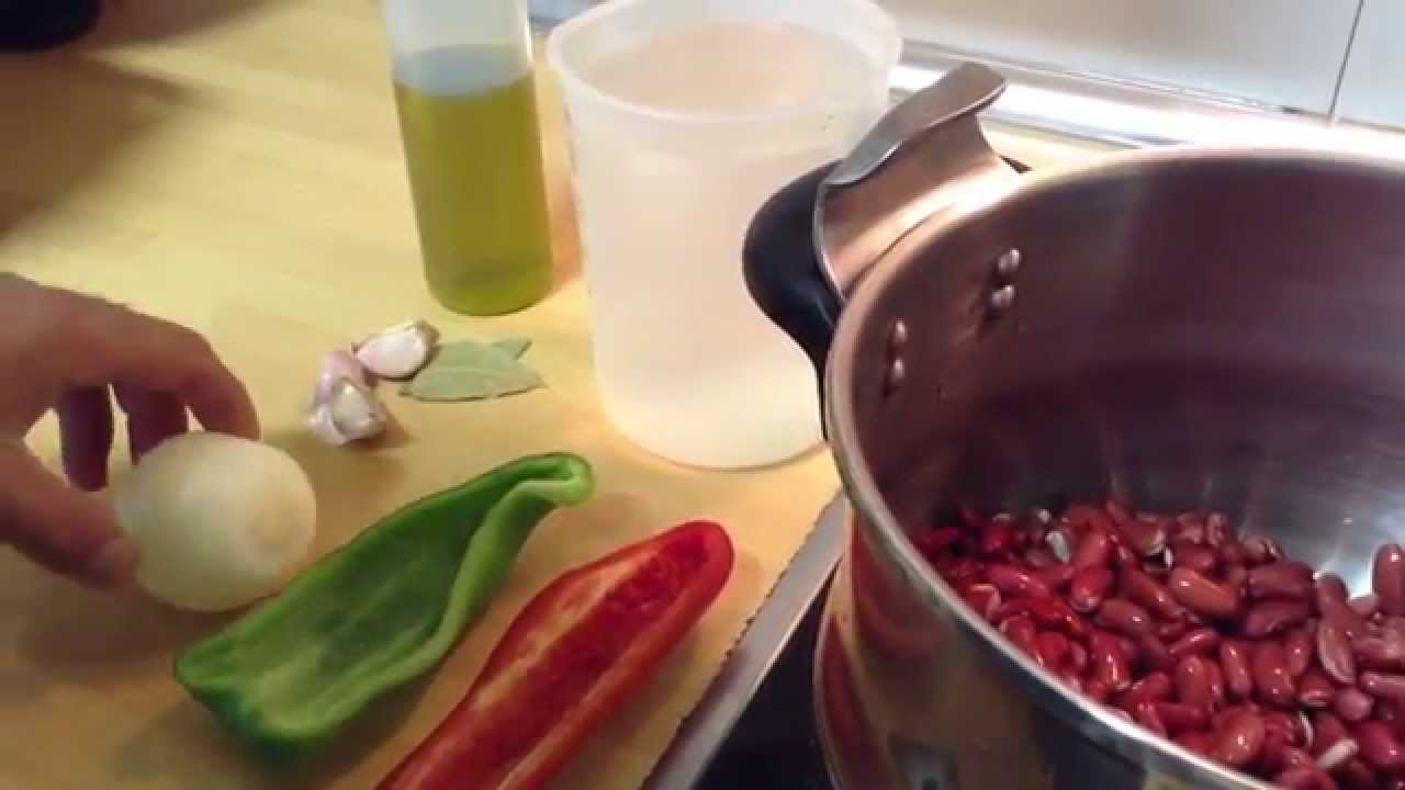 Receta de cocina fácil y original de Alubias pintas
