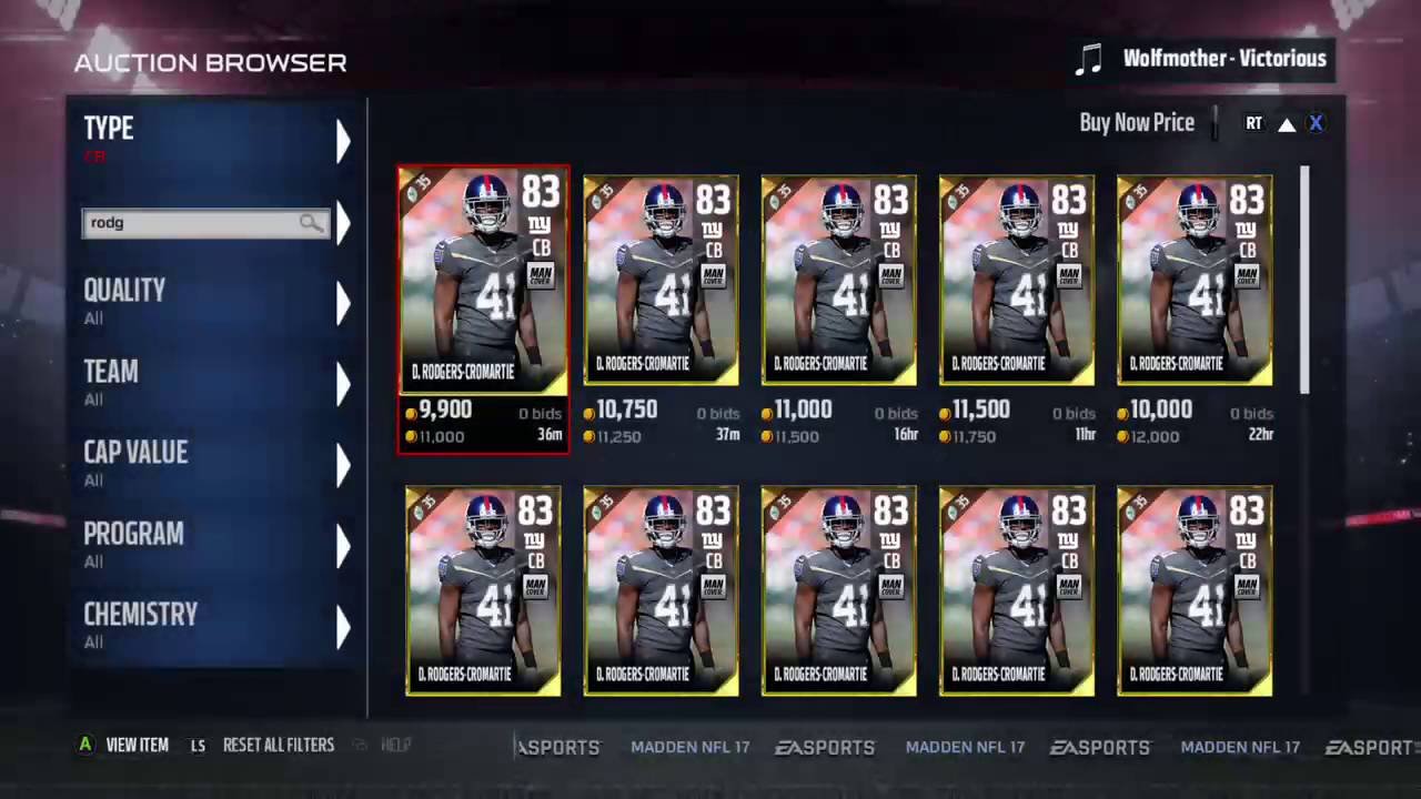 Madden 17 Ultimate Team Top budget cornerbacks