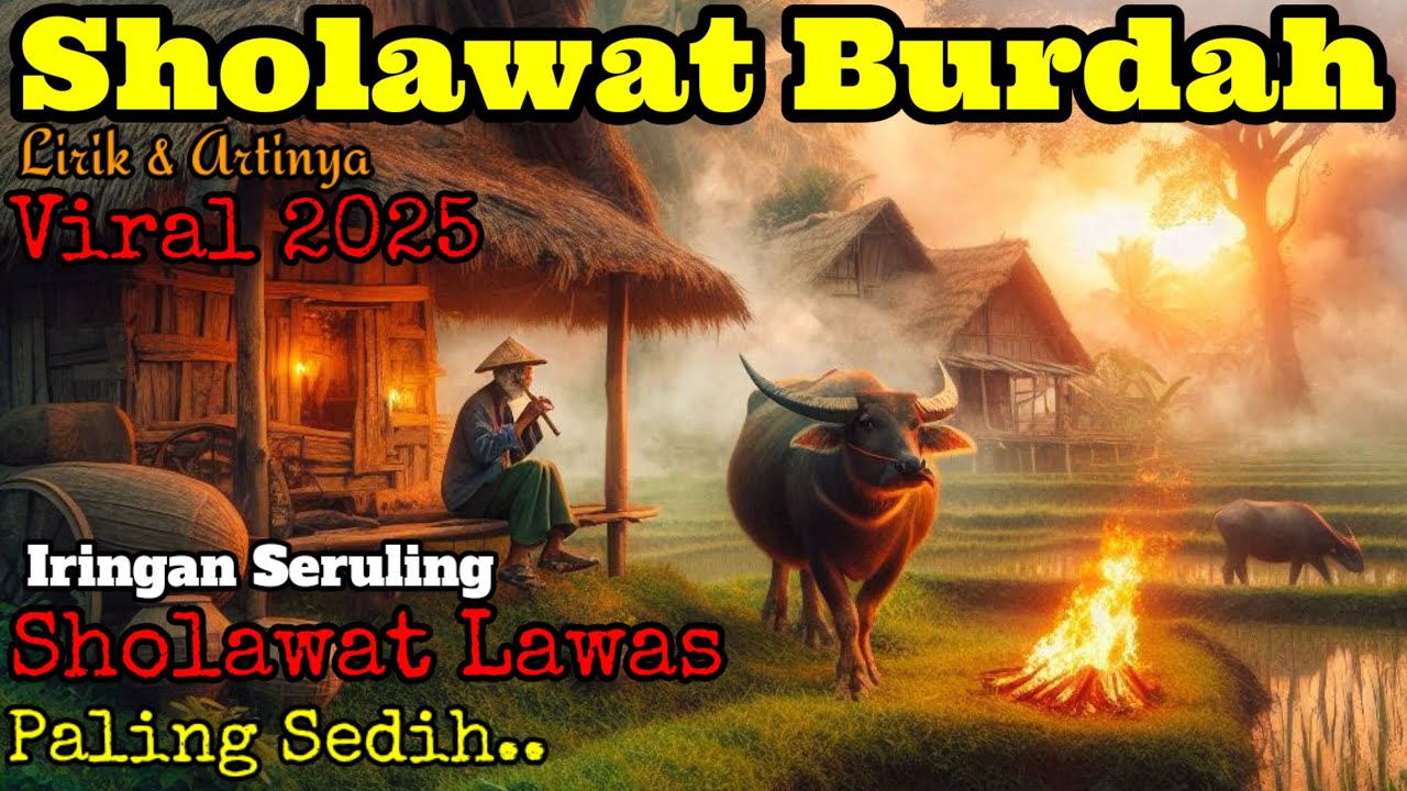 🎼 Sholawat Nabi LAWAS | | SHOLAWAT BURDAH || Sholawat Jaman Dulu Paling Sedih Iringan Seruling