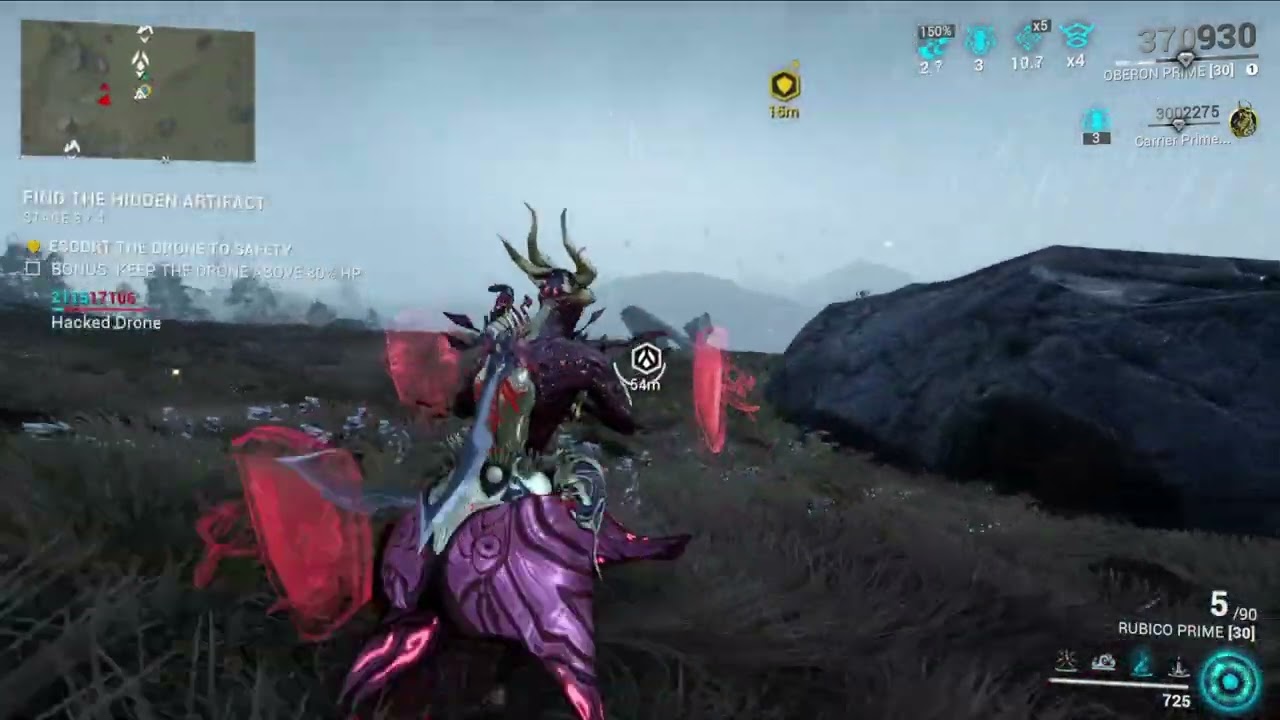 Warframe PoE Bounty, Escort Drone getting stuck