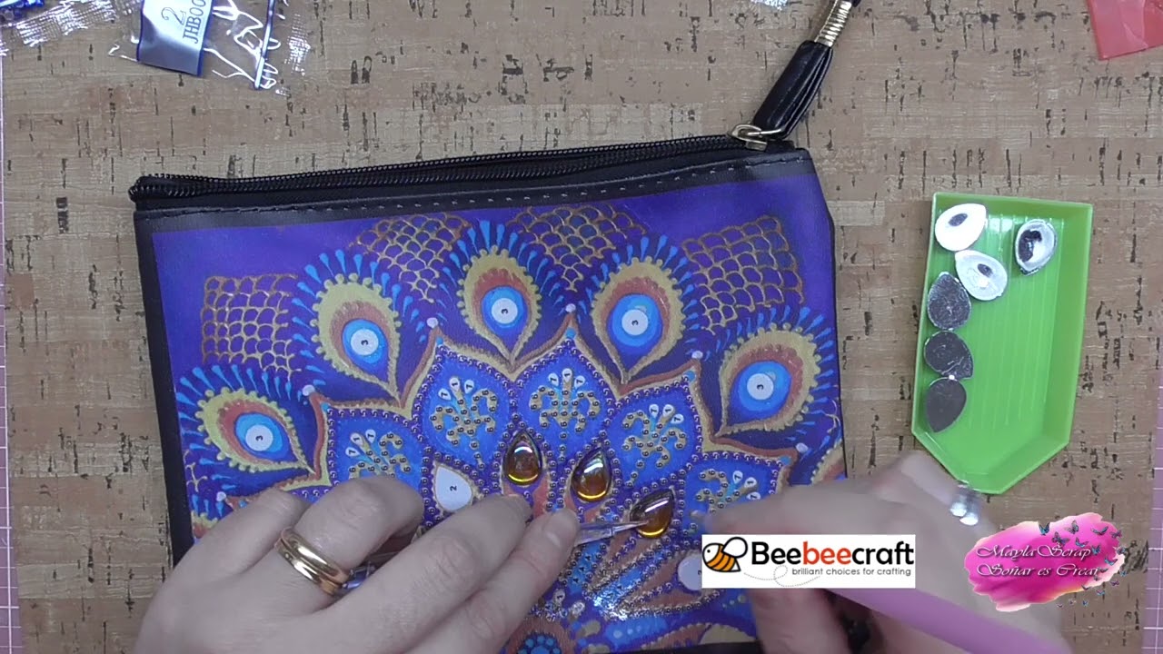 Colaboración beebeecraft Bolso con Perlas.❤️❤️