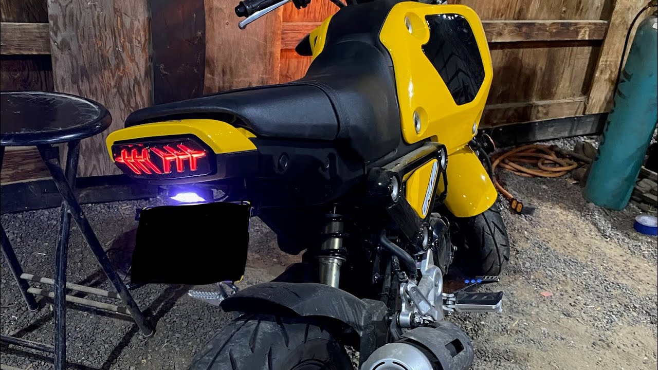 2022 Honda Grom tail light replacement/ fender eliminator!!!