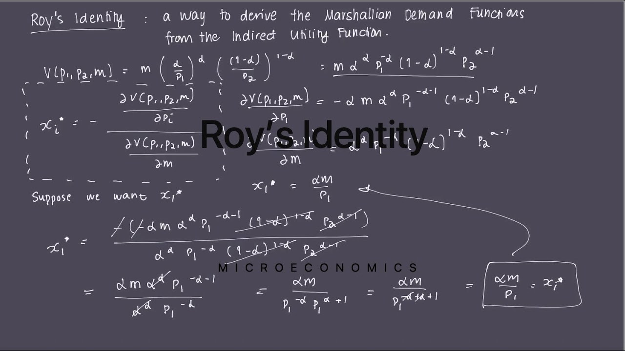 Roy's Identity