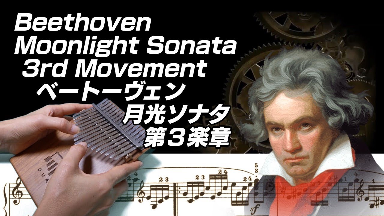 Beethoven Moonlight Sonata 3rd Movement /ベートーヴェン ソナタ『月光』第3楽章/カリンバ演奏/Kalimba Cover