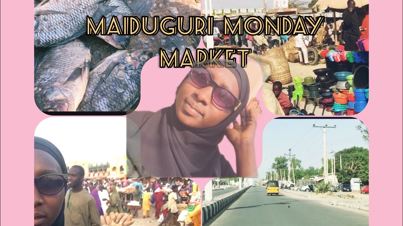 MAIDUGURI MONDAY MARKET(we buy some stuff with my mum and my sister) @adamaxclusive