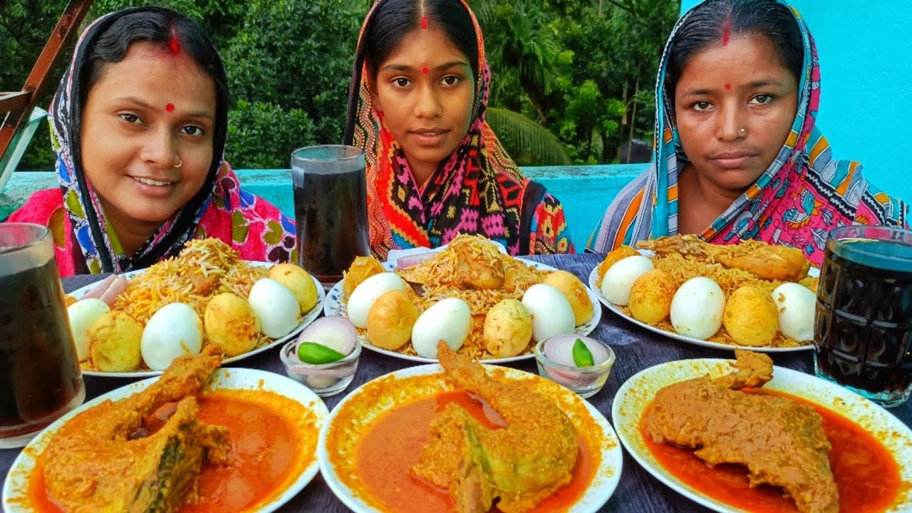 Chicken egg biryani, chicken thai chaap, boiled egg & cold drinks challenging video... Punishment 🤮