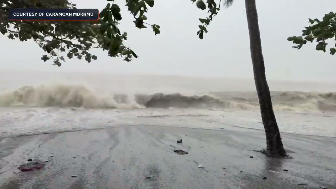 Different parts of Caramoan, Camarines Sur, are flooded due to Super Typhoon Uwan (Fung-wong)