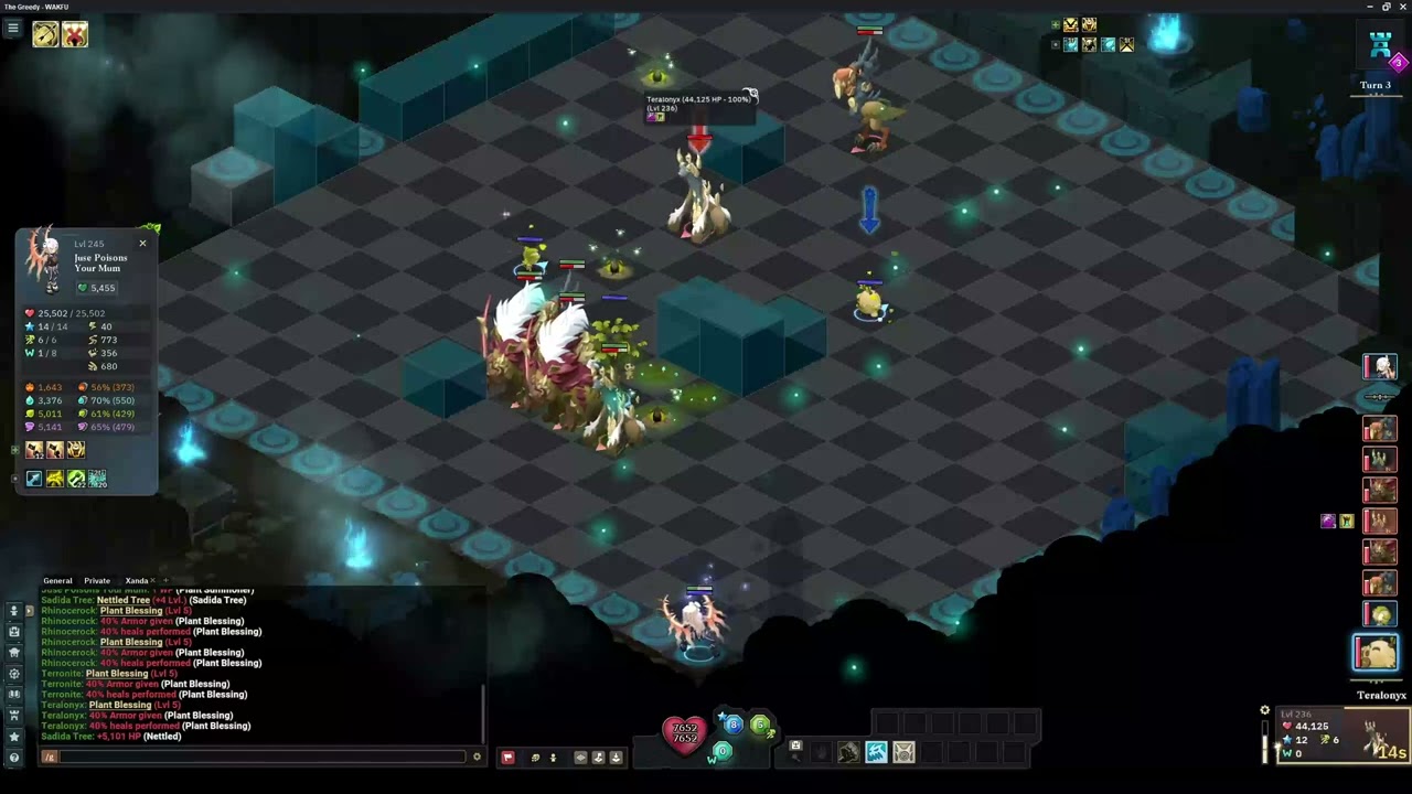 245 Poison Sadida Room 1 Primount (Primassifs) Dungeon Solo On Stasis 3 - WAKFU