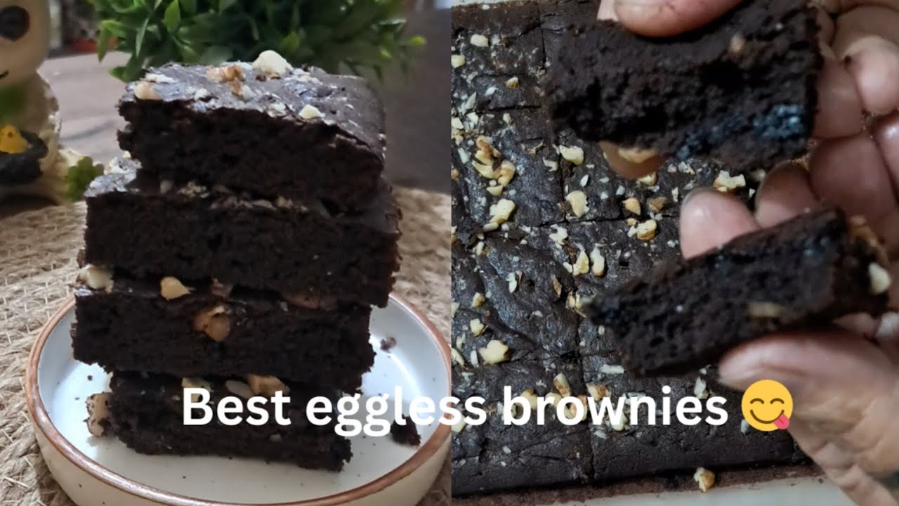 Best Brownie recipe//Eggless Fudgy Brownie//Perfect Brownie ...