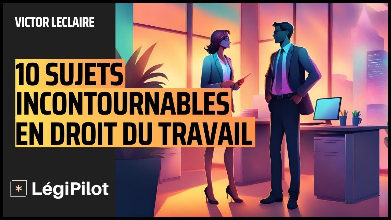 TOP 10 des sujets INCONTOURNABLES en Droit du Travail - Formation + Cas Pratiques