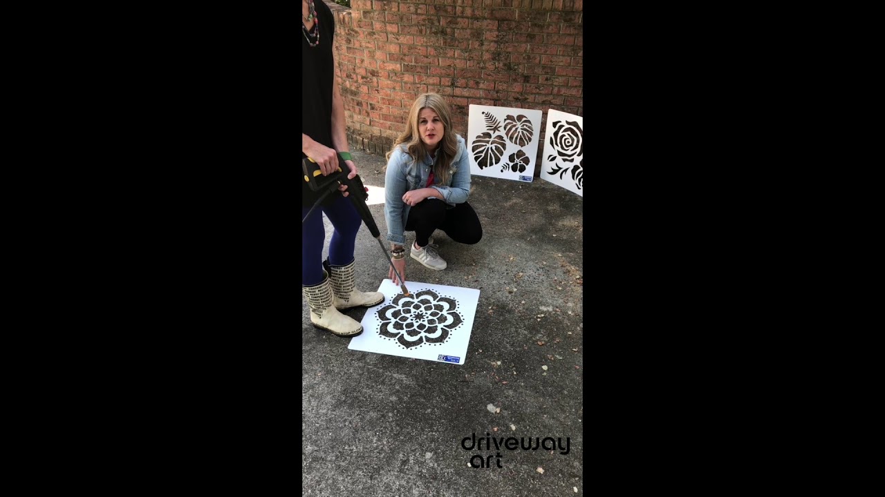 DIY Organic Stencils How-To | Driveway Art Co