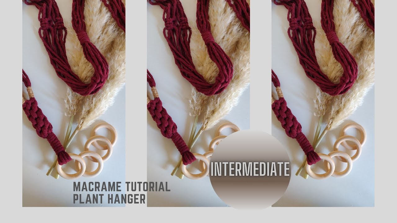How to Macrame - Plant Hanger Using Chinese Square Knot (Intermediate)