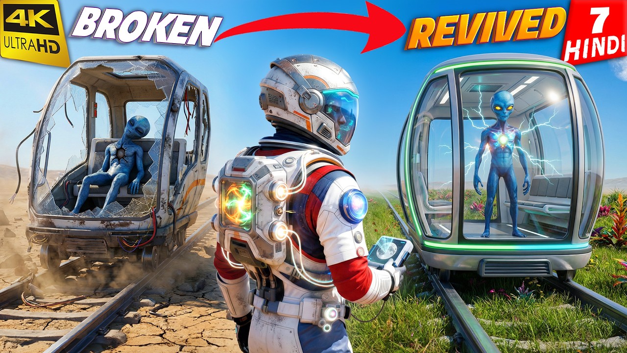 MAKING ALIEN TRAIN | Planet Crafter Selenea | 4K Gameplay HINDI