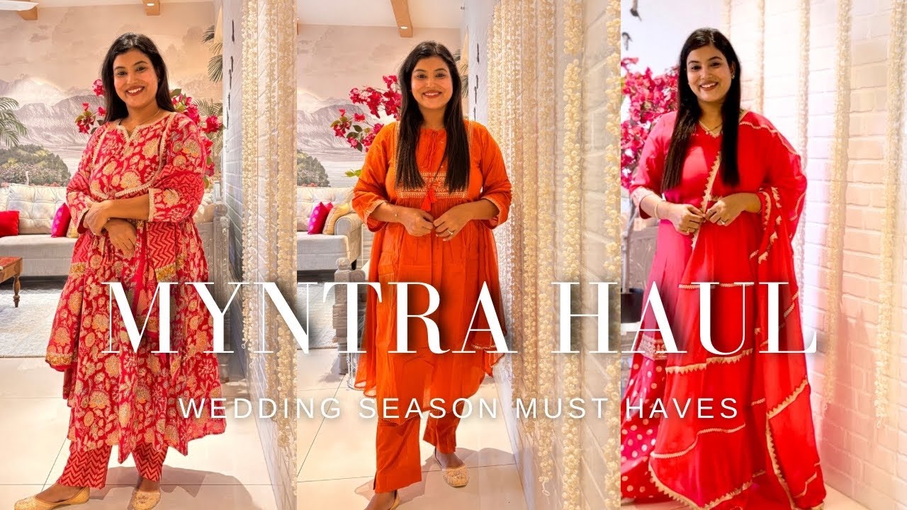Huge Myntra 2025 Trendy Wedding Kurta Set Haul | Everything You Need For This Wedding Season