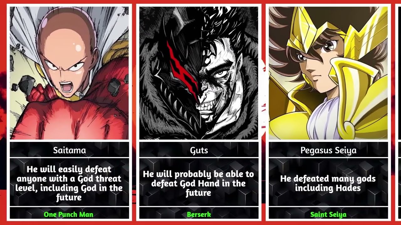 Anime Characters Who Defeated Gods
