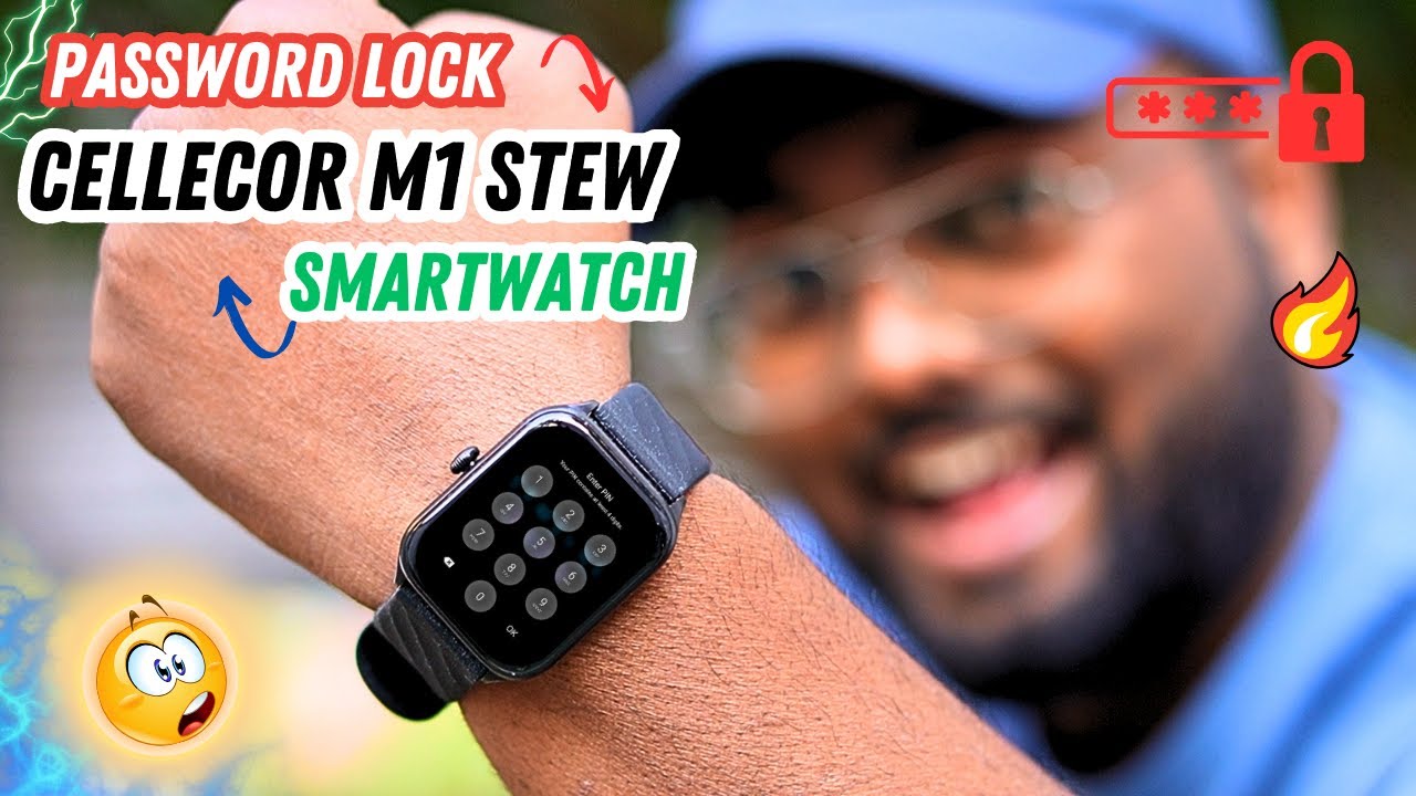 How To Set Password Lock In Cellecor M1 Stew Smartwatch ? 💯😱🔥