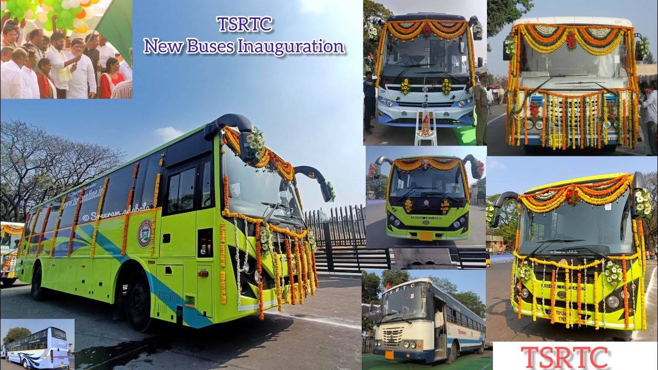 Inauguration Video of TSRTC New Buses at Tank Bund, Hyderabad || TELANGANA RTC