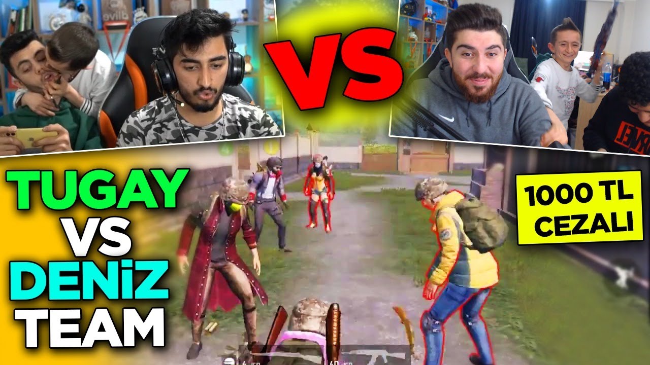 YOUTUBERLAR İLE 1000 TL CEZALI 2VS2 ! EMRE VİDEOYU TROLLEDİ ! PUBG Mobile
