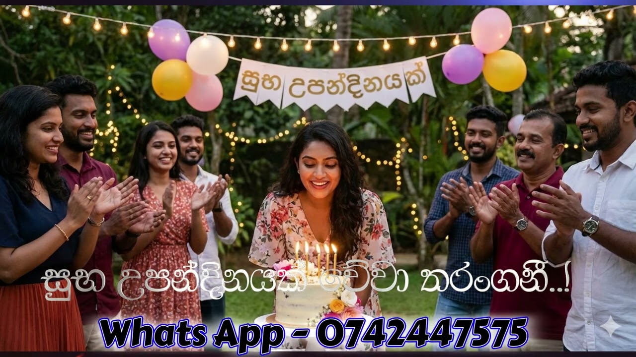 Happy Birth Day Tharanganii - What's App = 0742447575