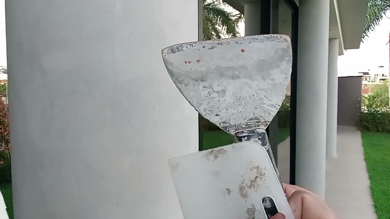 como fazer cimento queimado Suvinil em colunas