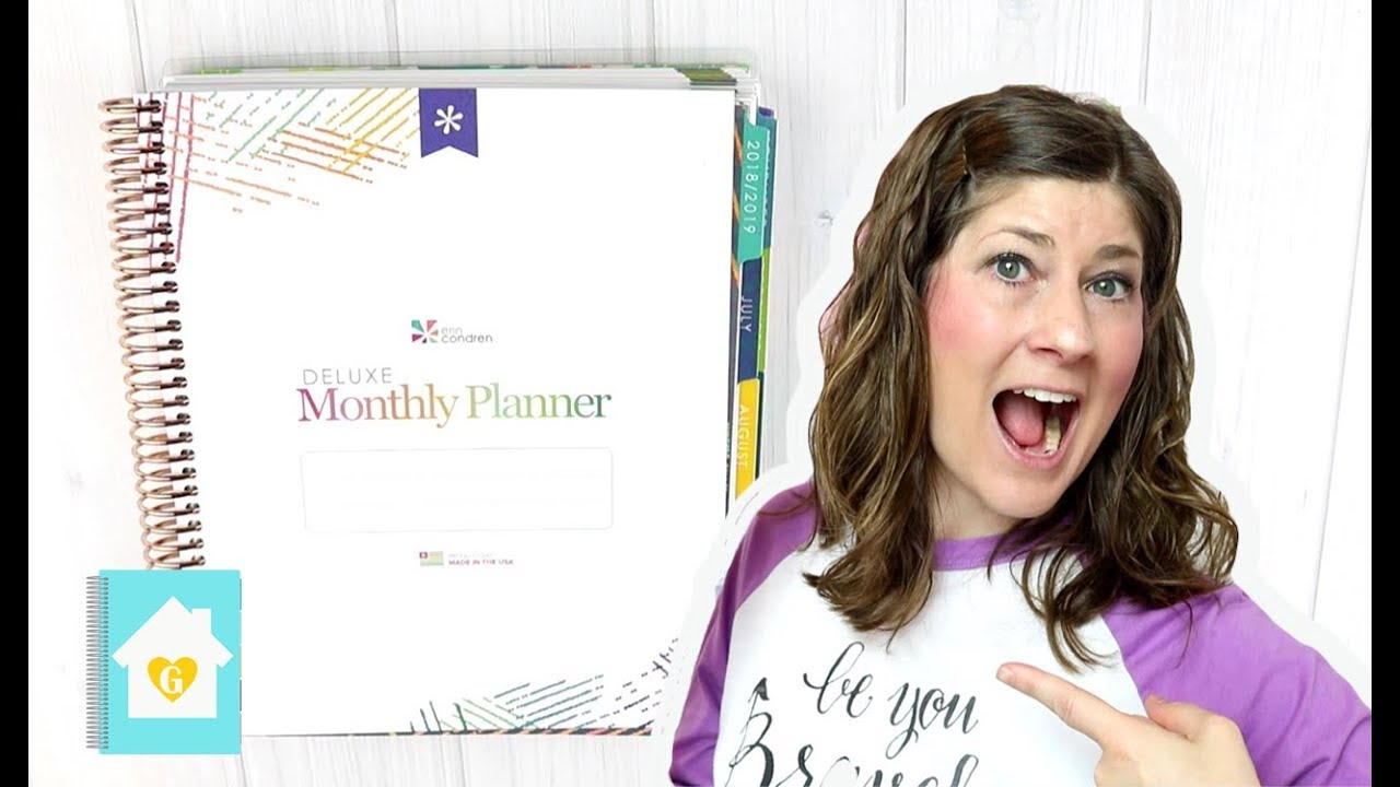THE 2018-2019 ERIN CONDREN DELUXE MONTHLY PLANNER WALKTHROUGH