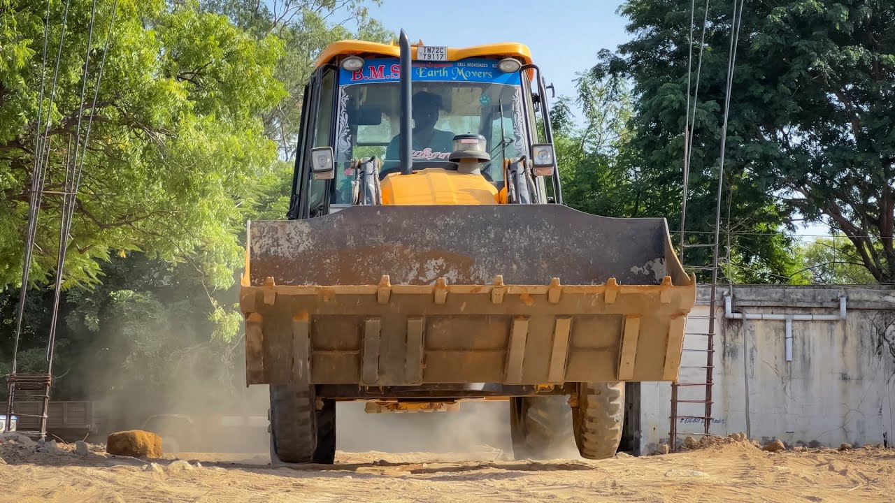 Jcb 3dx Finally Finished to Big Government Building Foundation Mud Filling | Jcb Construction